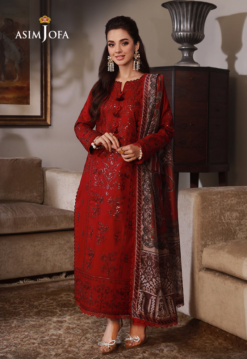 AJAS-25 EMBROIDERED CAMBRIC (3-Pcs)