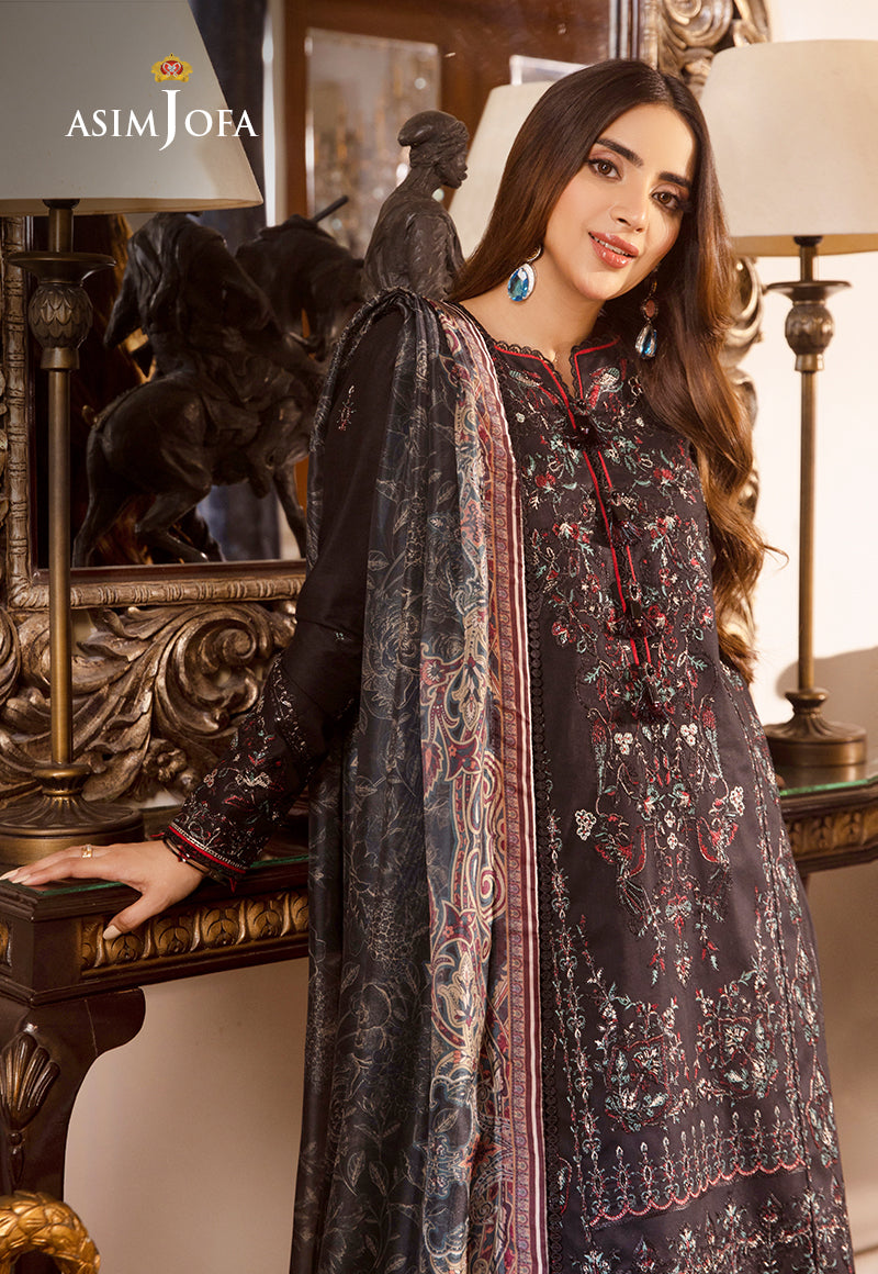 AJAS-26 EMBROIDERED CAMBRIC  (3-Pcs)