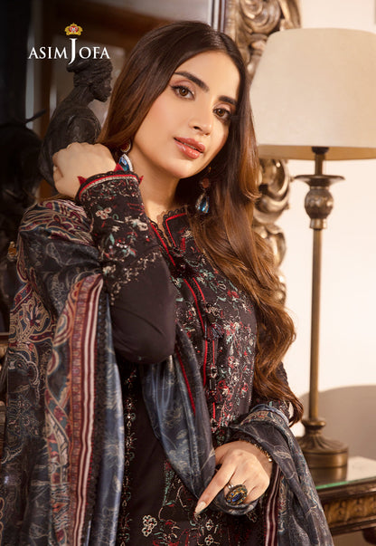 AJAS-26 EMBROIDERED CAMBRIC  (3-Pcs)