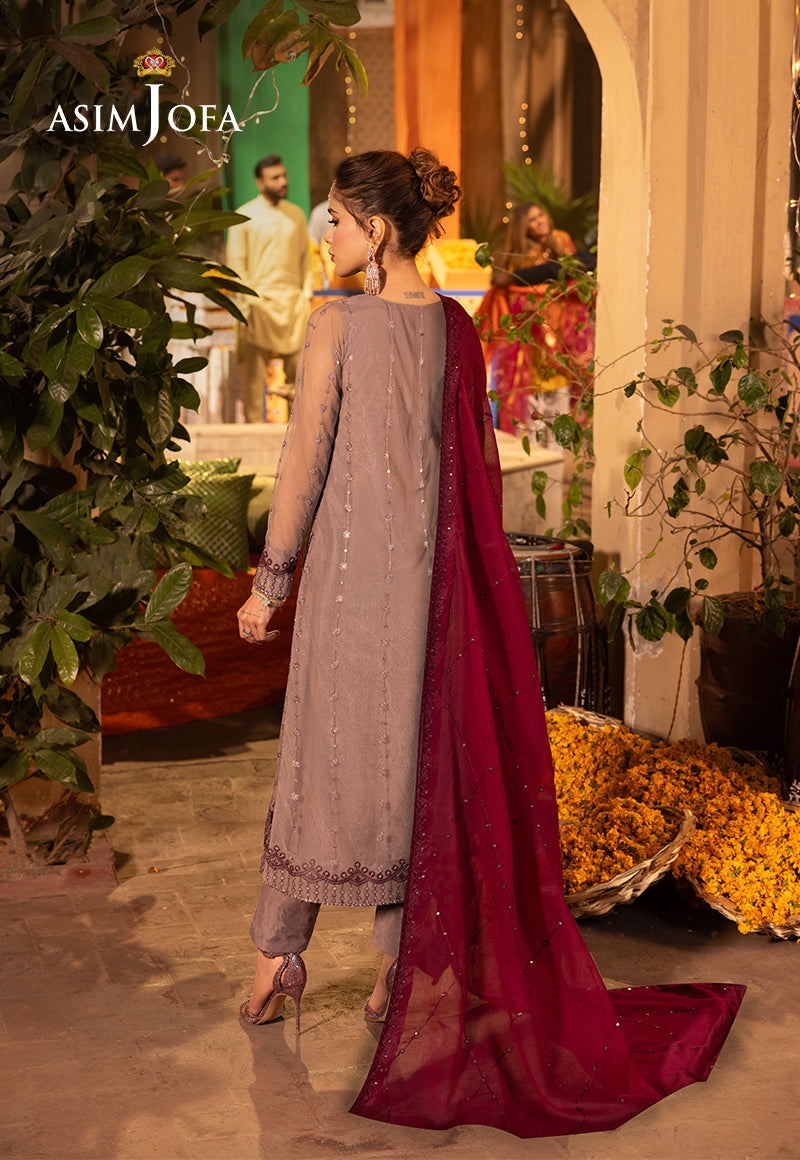 AJCDB-15 EMBROIDERED NET STITCHED 3 PCS
