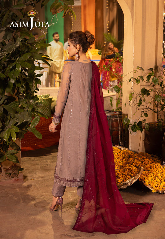 AJCDB-15 EMBROIDERED NET STITCHED 3 PCS