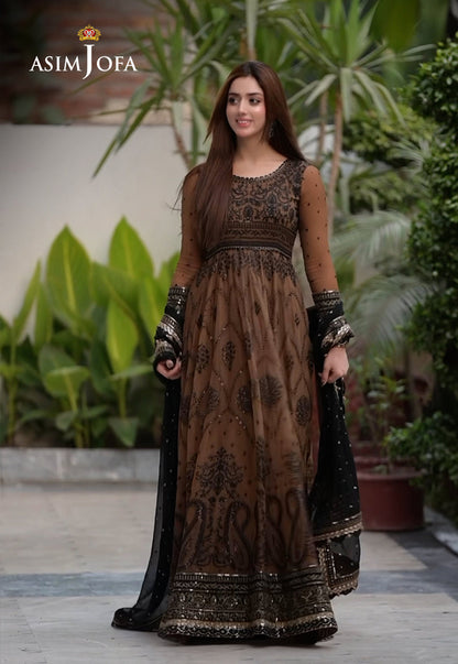 AJCE-11 EMBROIDERED CHIFFON 3 PCS