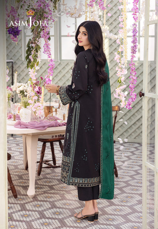 AJCFB-21 EMBROIDERED STITCHED 3 PCS