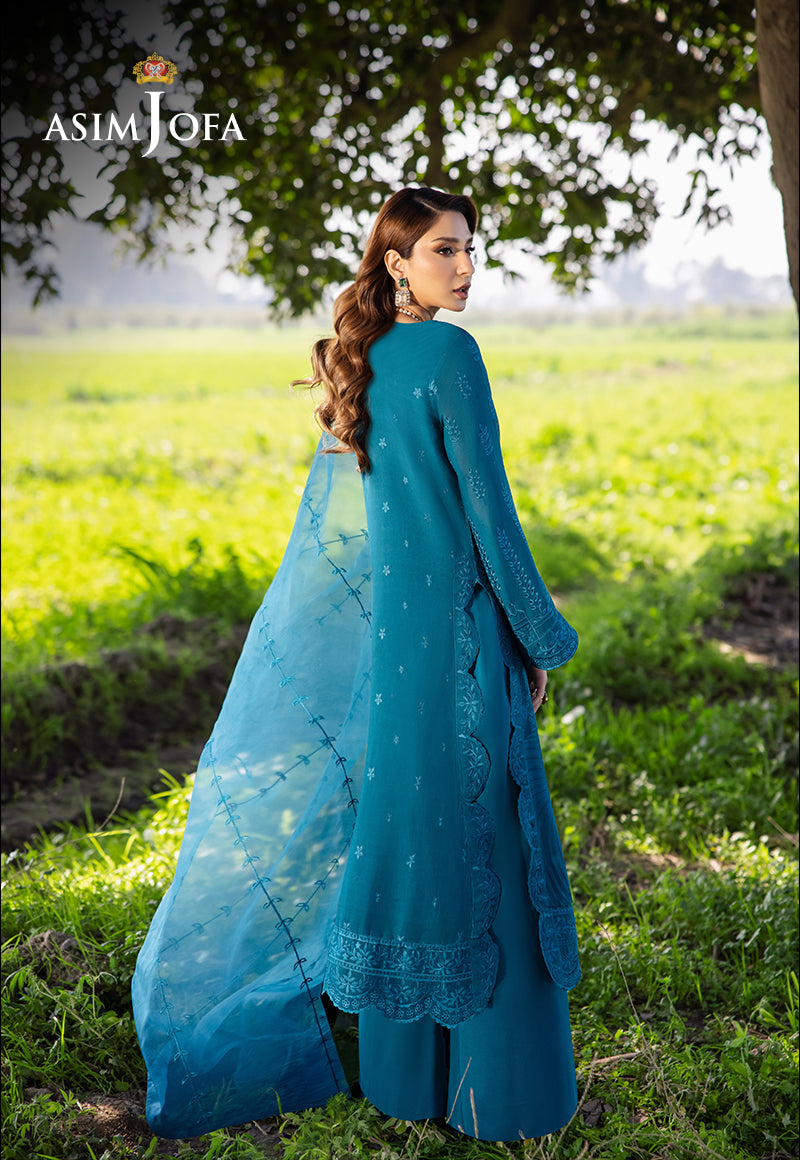 AJELLB-17 EMBROIDERED LAWN STITCHED 3 PCS