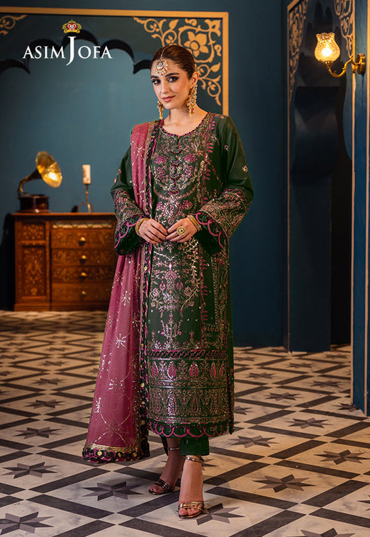 AJFIP-23 EMBROIDERED LAWN STITCHED 3 PCS