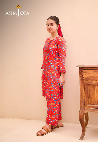 AJGL-02 PRINTED LAWN 2 PCS