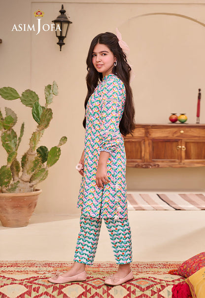 AJGL-09 PRINTED LAWN 2 PCS