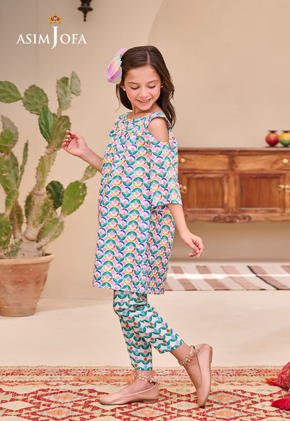 AJGL-09 PRINTED LAWN 2 PCS