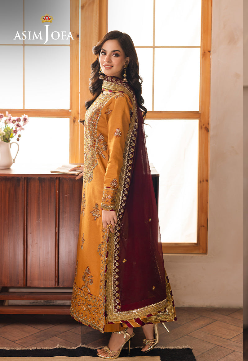AJHE-07 EMBROIDERED JUMBO SILK 3 PCS