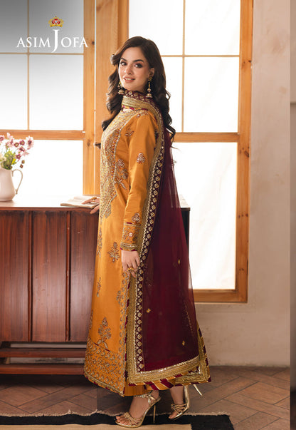 AJHE-07 EMBROIDERED JUMBO SILK 3 PCS