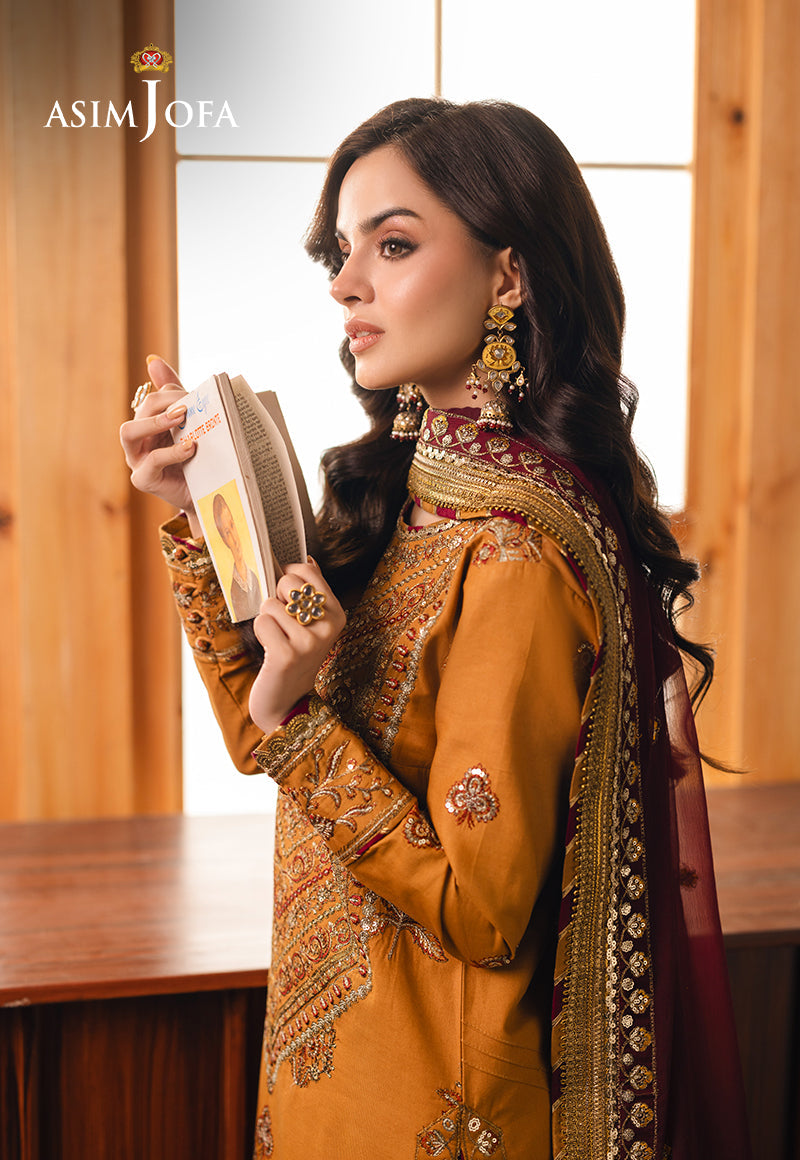 AJHE-07 EMBROIDERED JUMBO SILK 3 PCS