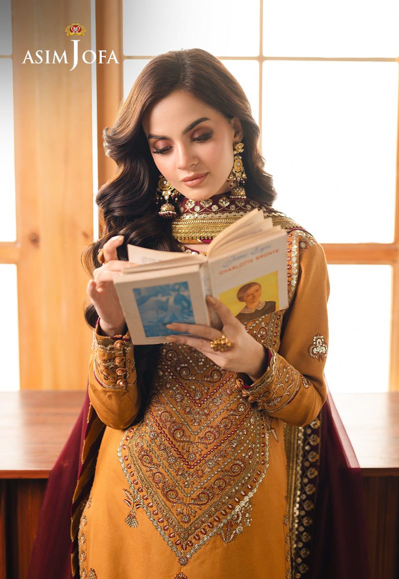 AJHE-07 EMBROIDERED JUMBO SILK 3 PCS
