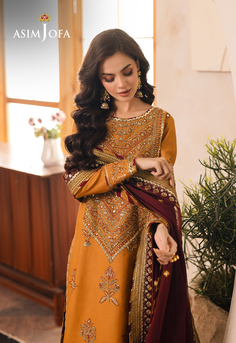 AJHE-07 EMBROIDERED JUMBO SILK 3 PCS