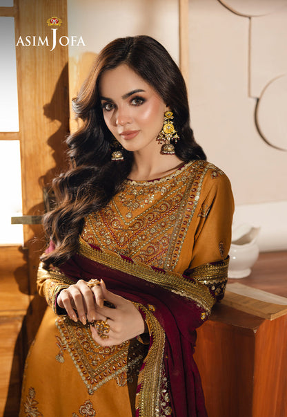 AJHE-07 EMBROIDERED JUMBO SILK 3 PCS