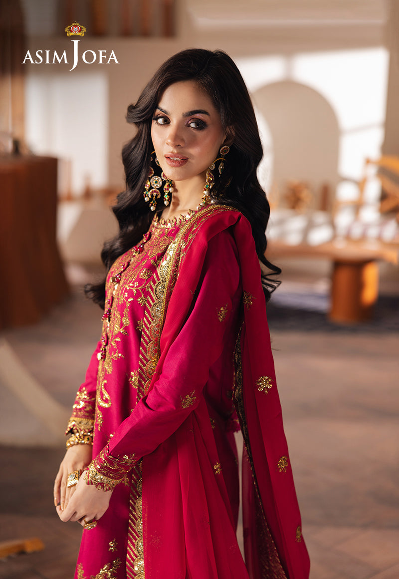AJHE-08 EMBROIDERED JUMBO SILK 3 PCS
