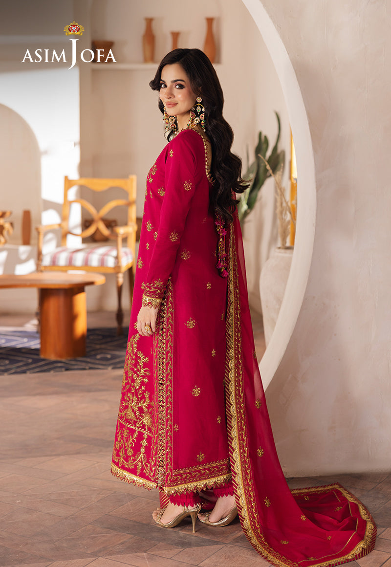 AJHE-08 EMBROIDERED JUMBO SILK 3 PCS