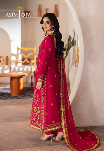 AJHE-08 EMBROIDERED JUMBO SILK 3 PCS