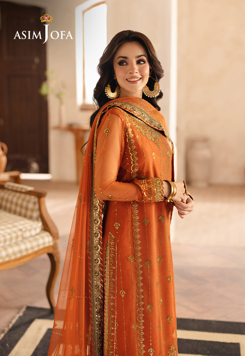AJHE-09 EMBROIDERED NET 3 PCS