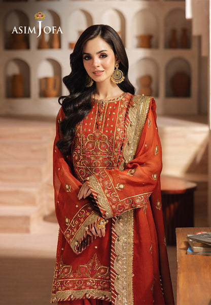 AJHE-10 EMBROIDERED CHIFFON 3 PCS