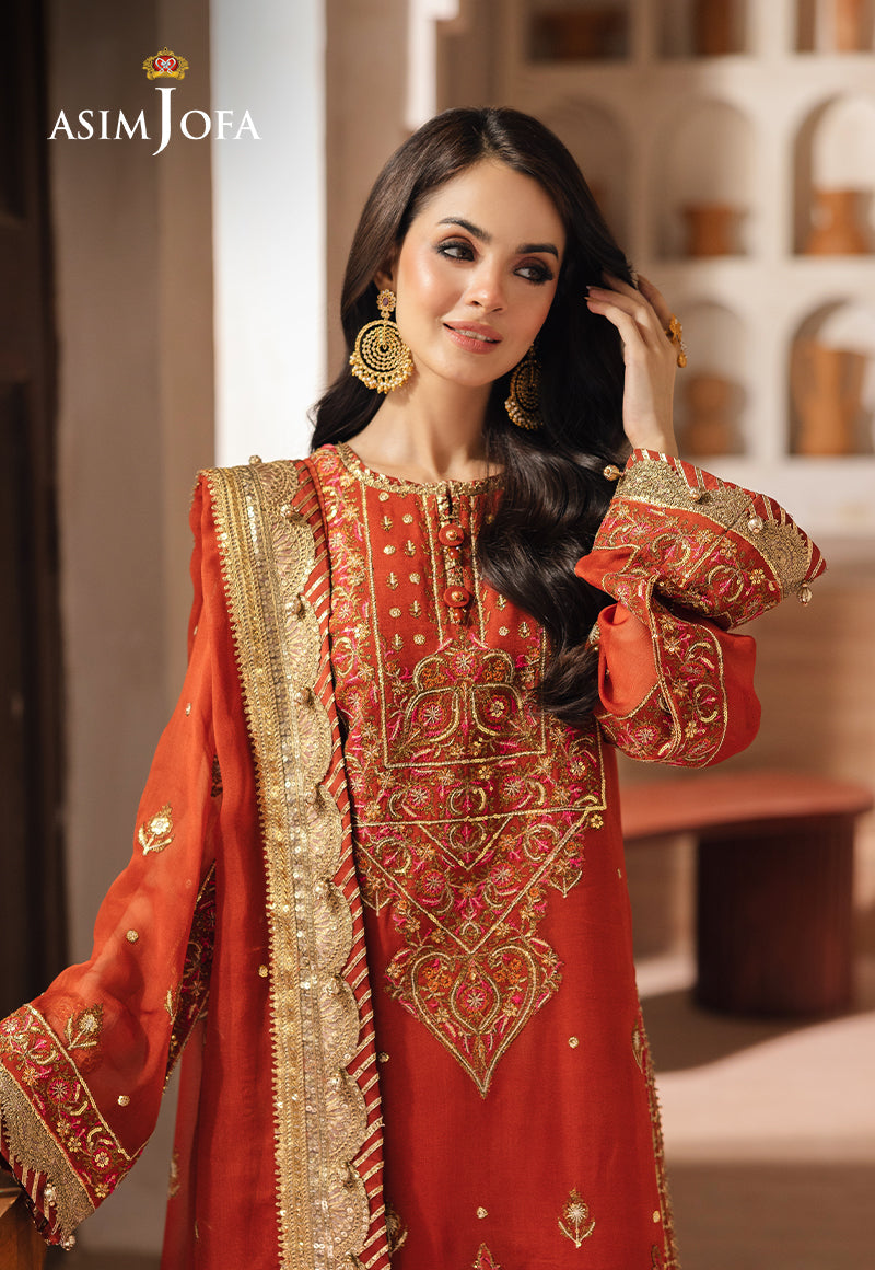 AJHE-10 EMBROIDERED CHIFFON 3 PCS