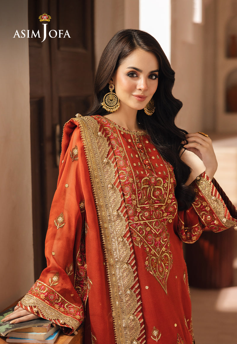AJHE-10 EMBROIDERED CHIFFON 3 PCS