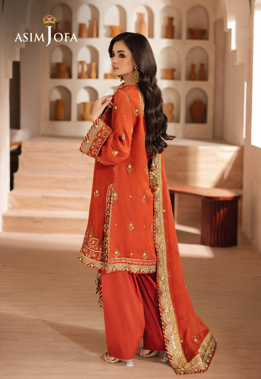 AJHE-10 EMBROIDERED CHIFFON 3 PCS