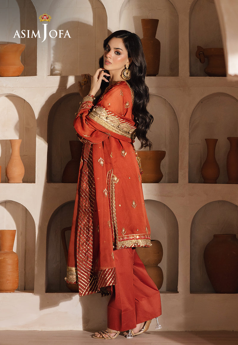 AJHE-10 EMBROIDERED CHIFFON 3 PCS