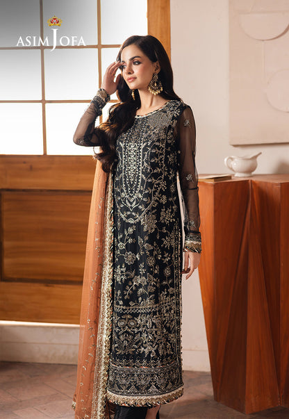 AJHE-05 EMBROIDERED NET 3 PCS
