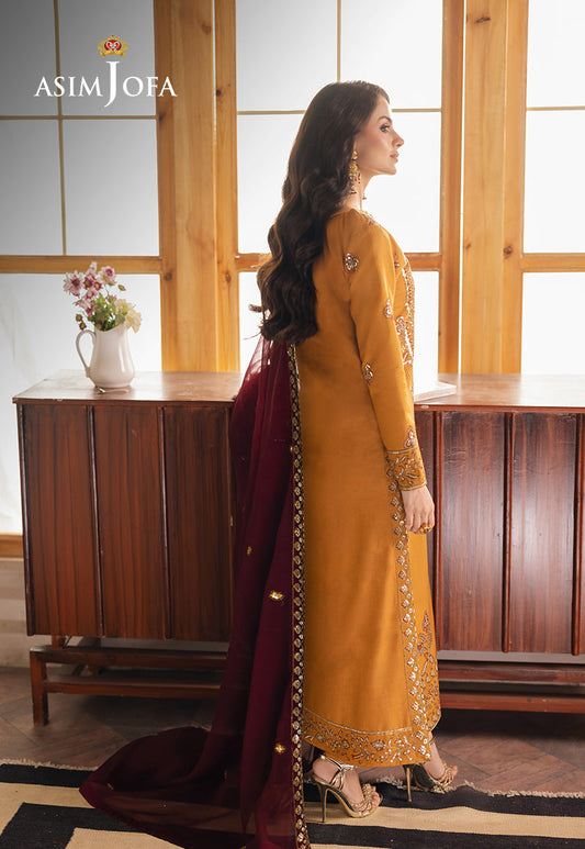 AJHEB-07 EMBROIDERED JUMBO SILK STITCHED 3 PCS