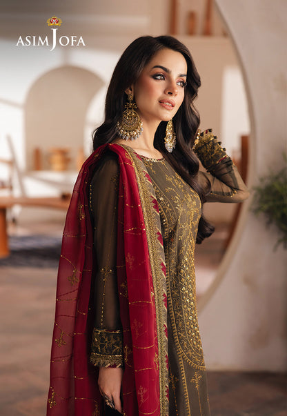 AJHE-06 EMBROIDERED CHIFFON 3 PCS