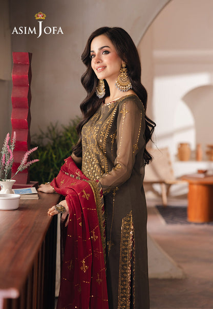 AJHE-06 EMBROIDERED CHIFFON 3 PCS