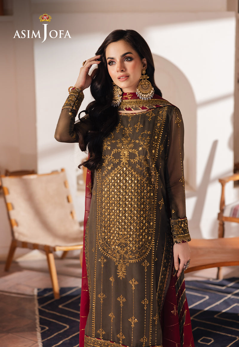 AJHE-06 EMBROIDERED CHIFFON 3 PCS