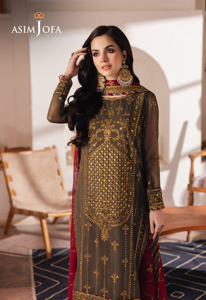 AJHE-06 EMBROIDERED CHIFFON 3 PCS