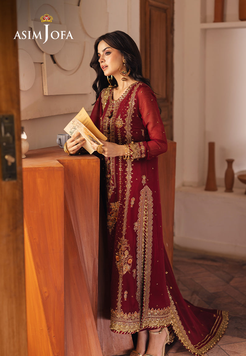 AJHE-02 EMBROIDERED CHIFFON 3 PCS
