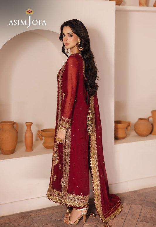AJHE-02 EMBROIDERED CHIFFON 3 PCS