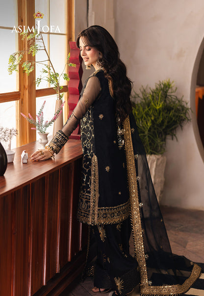 AJHE-04 EMBROIDERED ORGANZA 3 PCS