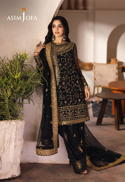 AJHE-04 EMBROIDERED ORGANZA 3 PCS