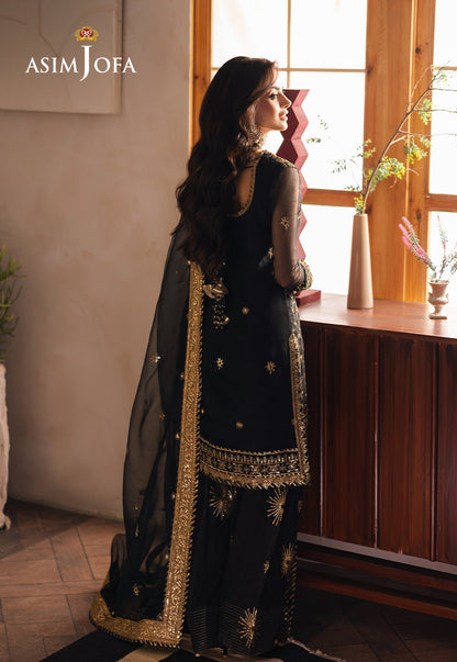 AJHE-04 EMBROIDERED ORGANZA 3 PCS