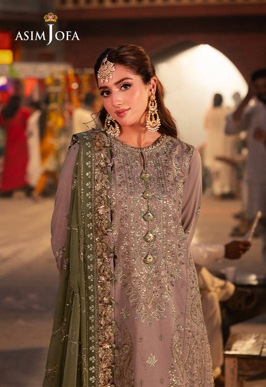 AJKK-08 EMBROIDERED TWISTED SILK 3 PCS