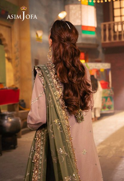 AJKK-08 EMBROIDERED TWISTED SILK 3 PCS