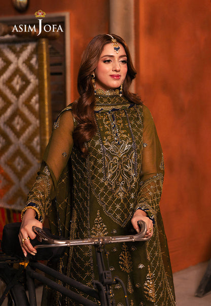 AJKK-16 EMBROIDERED CHIFFON 3 PCS