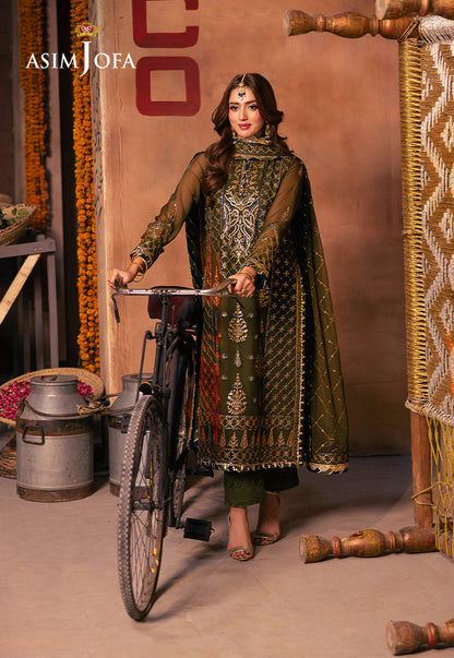 AJKK-16 EMBROIDERED CHIFFON 3 PCS