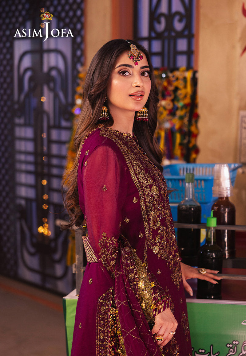 AJKK-18 EMBROIDERED CHIFFON 3 PCS