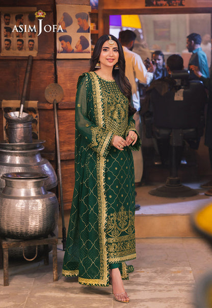 AJKK-22 EMBROIDERED CHIFFON 3 PCS