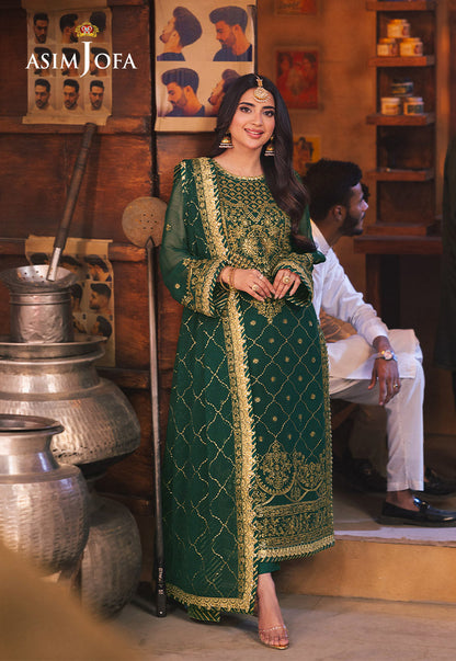 AJKK-22 EMBROIDERED CHIFFON 3 PCS