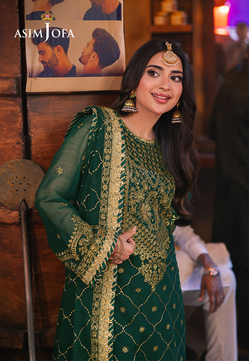 AJKK-22 EMBROIDERED CHIFFON 3 PCS