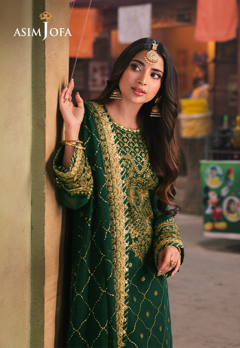 AJKK-22 EMBROIDERED CHIFFON 3 PCS