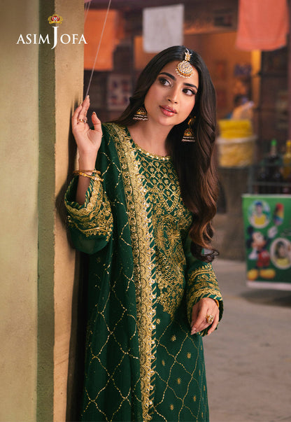 AJKK-22 EMBROIDERED CHIFFON 3 PCS