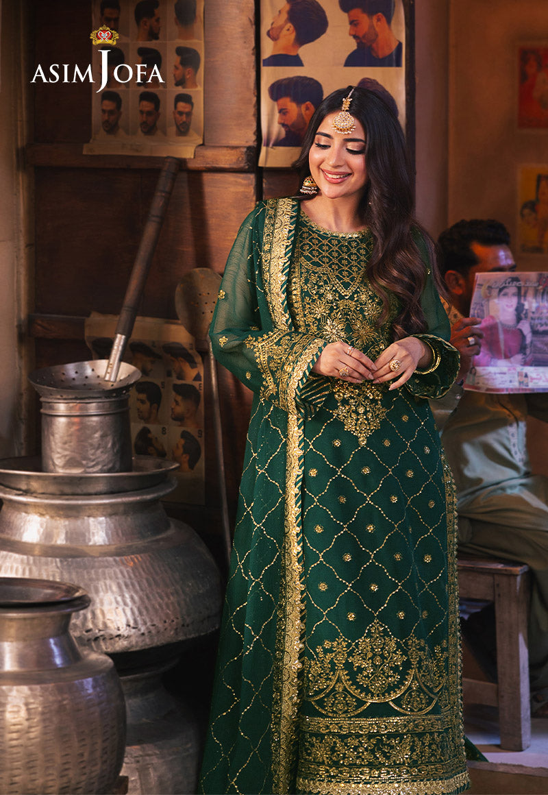 AJKK-22 EMBROIDERED CHIFFON 3 PCS