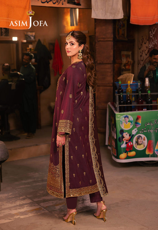 AJKKB-01 EMBROIDERED STITCHED 3 PCS